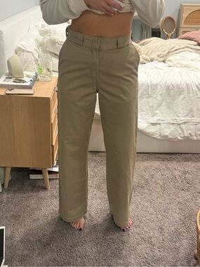 R13 Classic Straight-Leg women’s Pants in Khaki